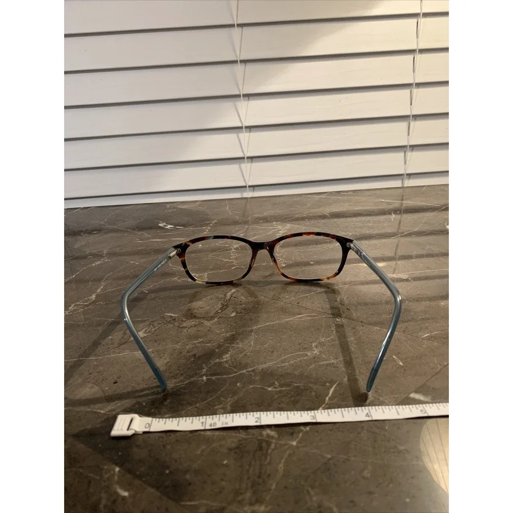 Furla giglio women's eyeglasses frames eyewear tortoise front blue back